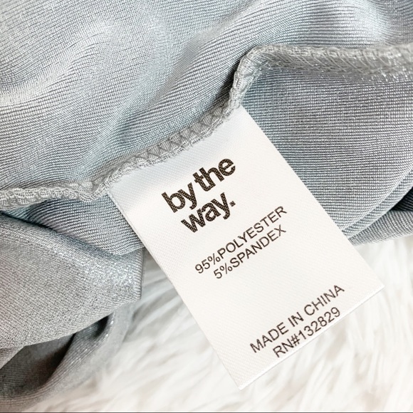 By the Way Evie Cold Shoulder Dress in Silver - Picture 7 of 7